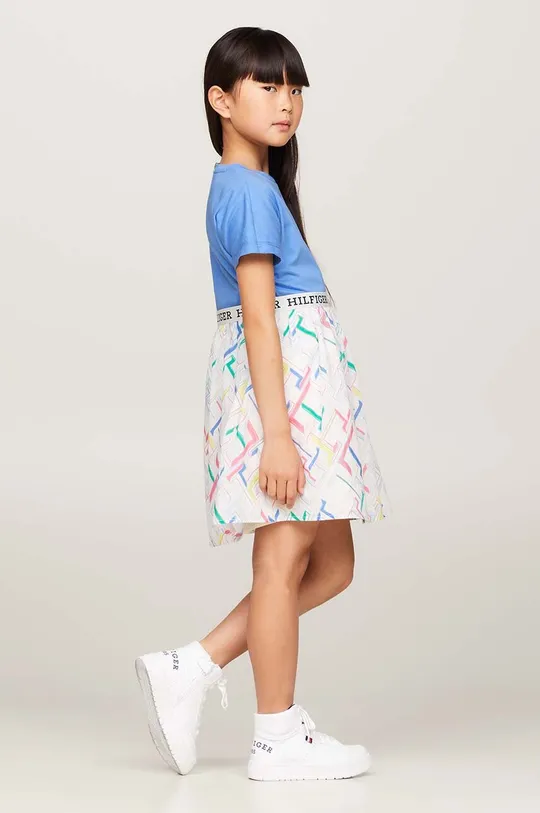 πολύχρωμο Παιδικό βαμβακερό φόρεμα Tommy Hilfiger
