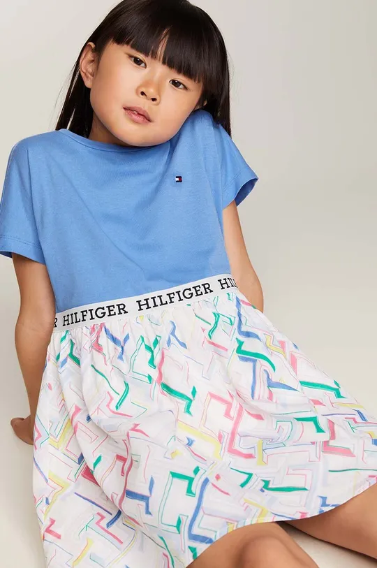Παιδικό βαμβακερό φόρεμα Tommy Hilfiger Για κορίτσια