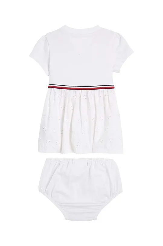 Φόρεμα μωρού Tommy Hilfiger λευκό