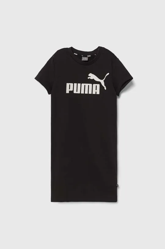 črna Otroška obleka Puma ESS+ Logo Dress TR G Dekliški