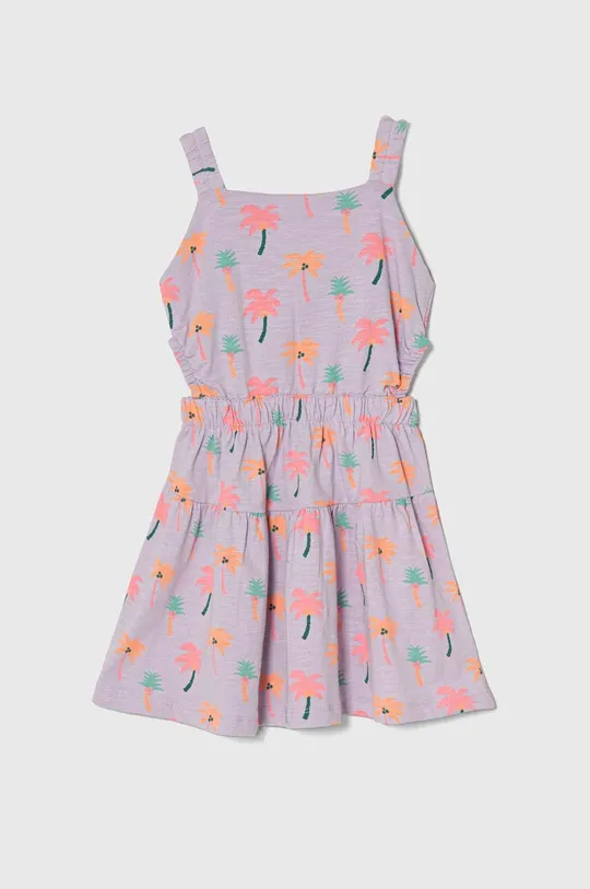 fioletowy zippy sukienka bawełniana dziecięca Dziewczęcy
