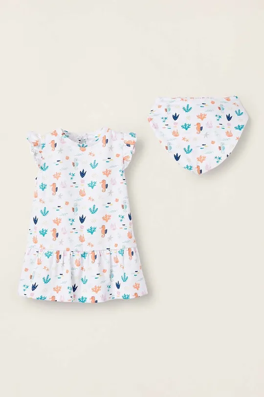 bijela Pamučna haljina za bebe zippy Za djevojčice