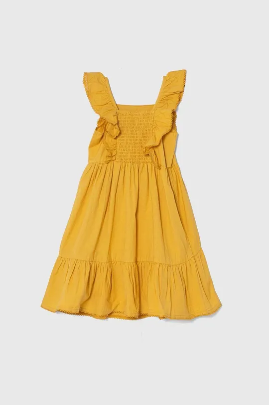 Детское платье с примесью льна zippy жёлтый