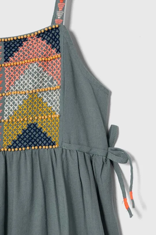 Dječja haljina s dodatkom lana zippy 86% Pamuk, 14% Lan