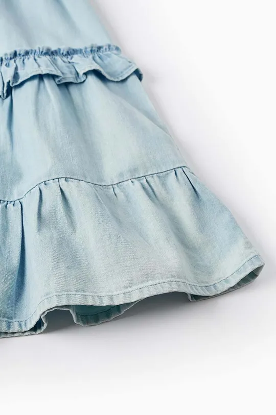 modra Otroška bombažna obleka zippy