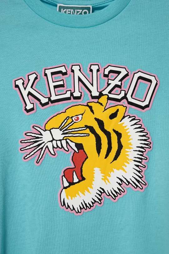 Dievčenské bavlnené šaty Kenzo Kids 100 % Bavlna