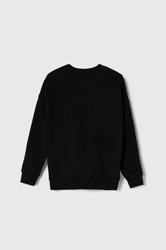 Otroški bombažen pulover Calvin Klein Jeans črna