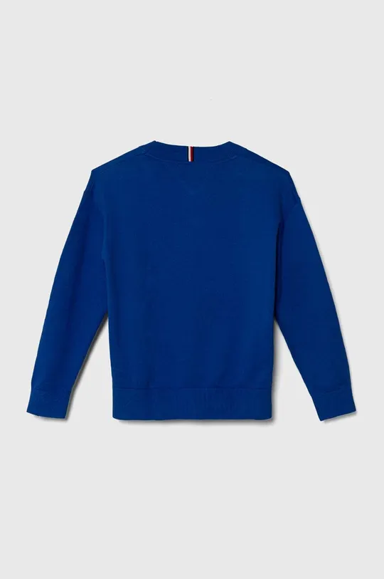 Дитячий бавовняний светр Tommy Hilfiger блакитний