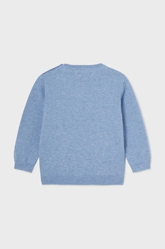 Bombažni pulover za dojenčke Mayoral modra