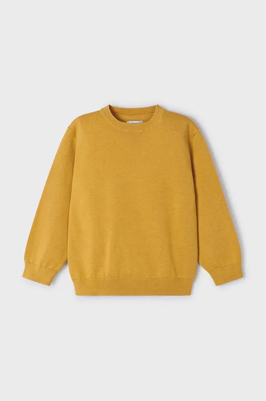 Детский хлопковый свитер Mayoral жёлтый