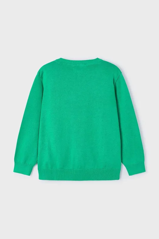 Detský bavlnený sveter Mayoral zelená
