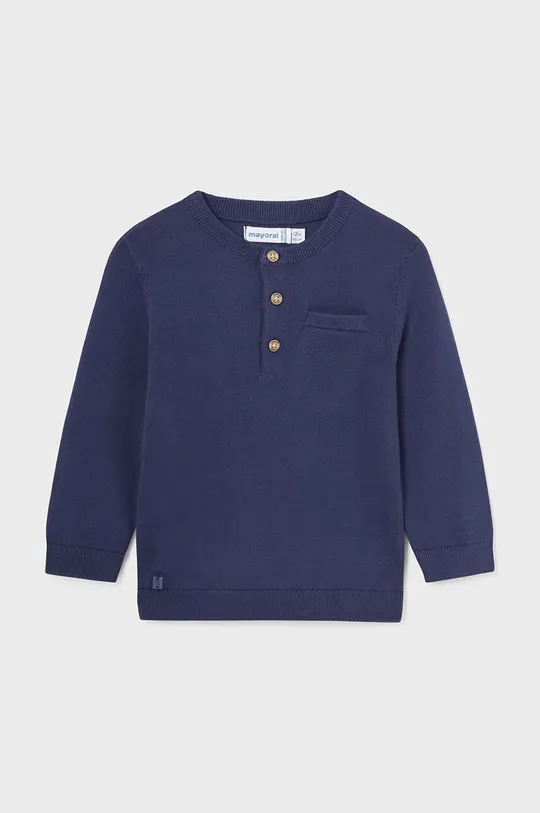 mornarsko plava Pamučni pulover za bebe Mayoral Za dječake