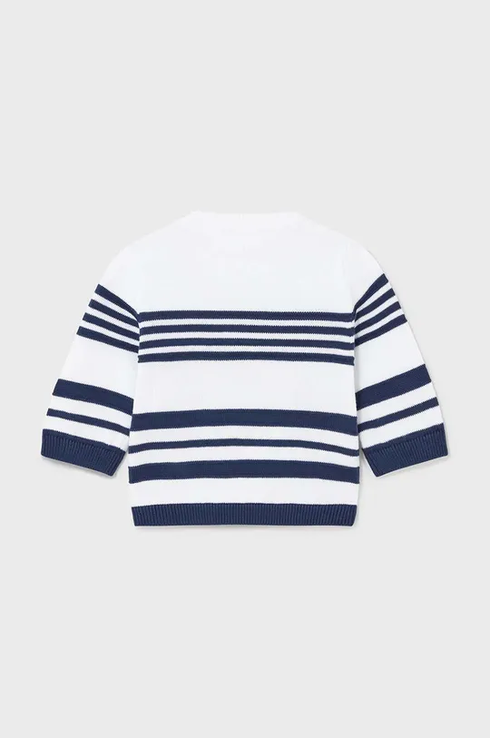 Бавовняний светр для немовлят Mayoral Newborn темно-синій