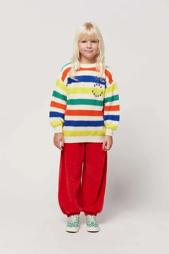 πολύχρωμο Παιδικό βαμβακερό πουλόβερ Bobo Choses