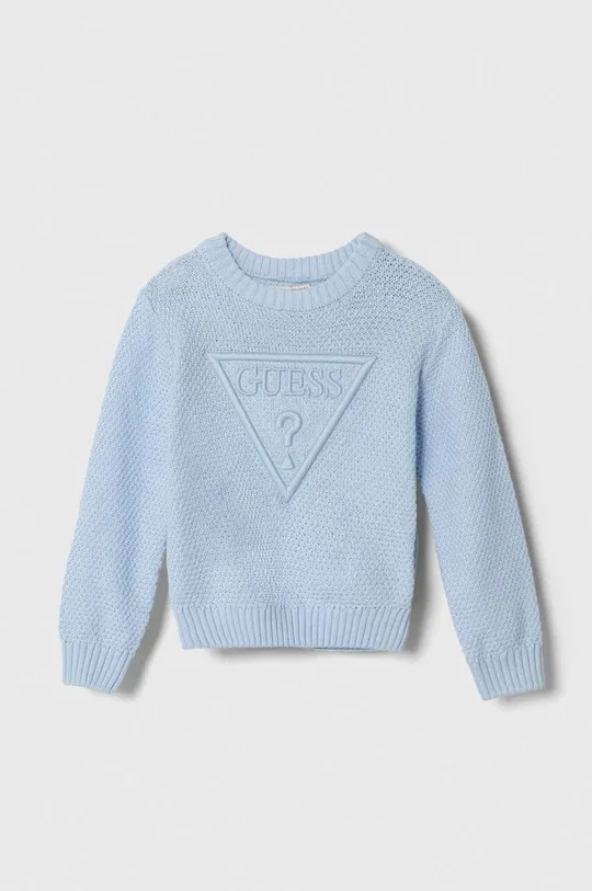 блакитний Дитячий бавовняний светр Guess Для хлопчиків