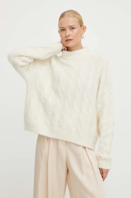 beige Gestuz maglione in lana