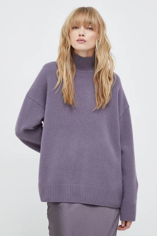 vijolična Volnen pulover Samsoe Samsoe Ženski