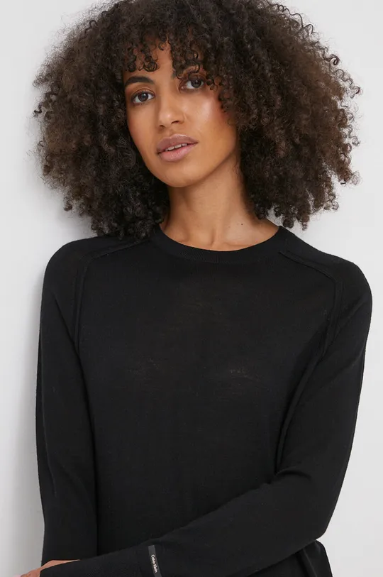 čierna Vlnený sveter Calvin Klein Dámsky
