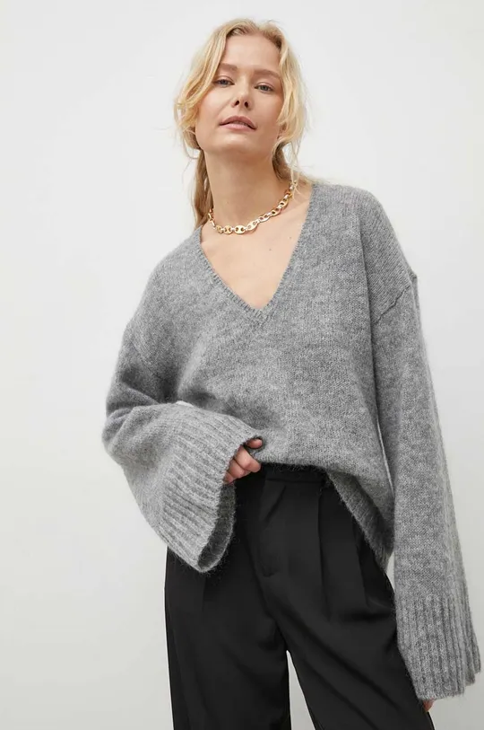 sivá Vlnený sveter By Malene Birger Dámsky