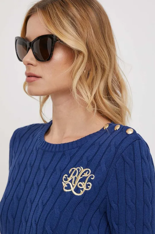 темно-синій Бавовняний светр Lauren Ralph Lauren