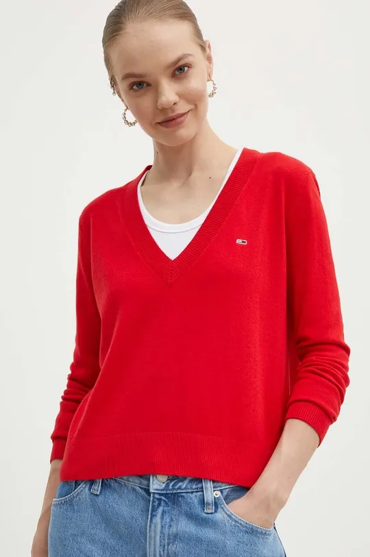 piros Tommy Jeans pulóver Női