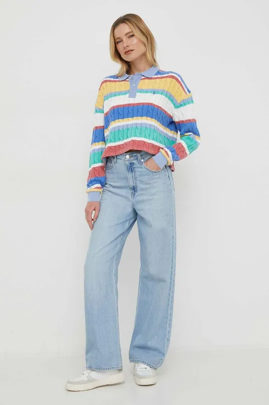 Бавовняний светр Polo Ralph Lauren барвистий