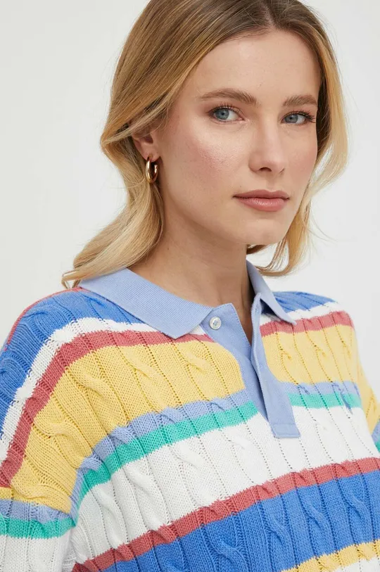 барвистий Бавовняний светр Polo Ralph Lauren