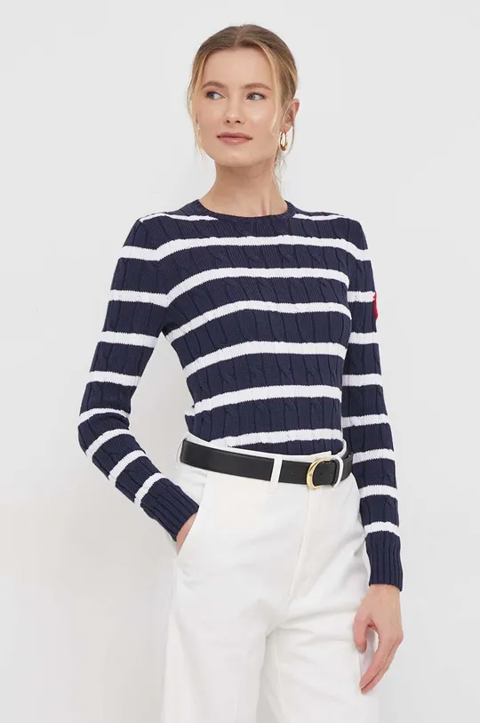 mornarsko plava Pamučni pulover Polo Ralph Lauren