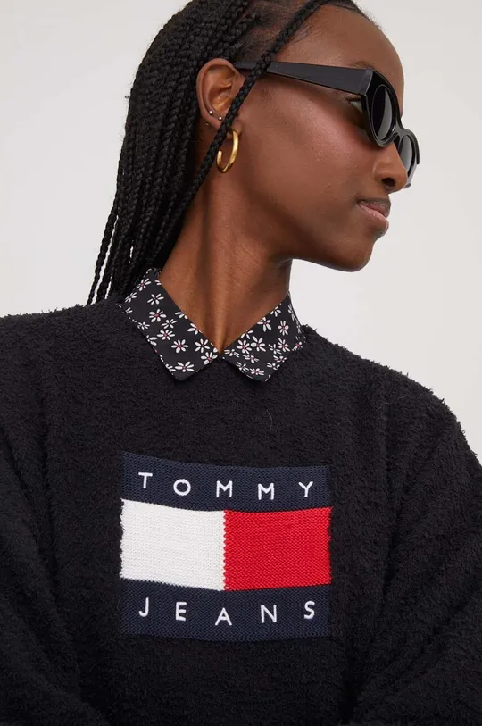 fekete Tommy Jeans pulóver