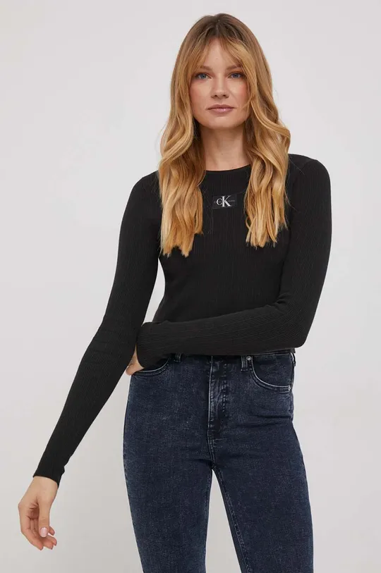 fekete Calvin Klein Jeans pulóver Női