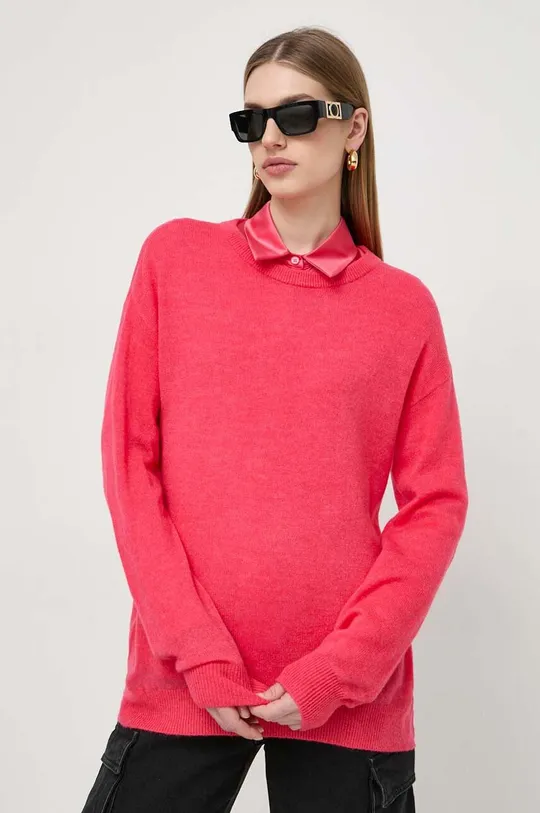 różowy Patrizia Pepe sweter wełniany Damski