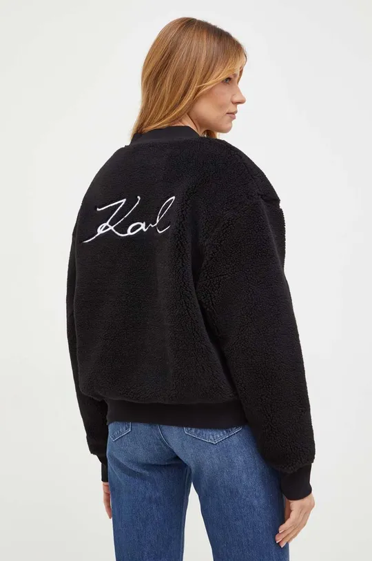 fekete Karl Lagerfeld pulóver gyapjú keverékből Női
