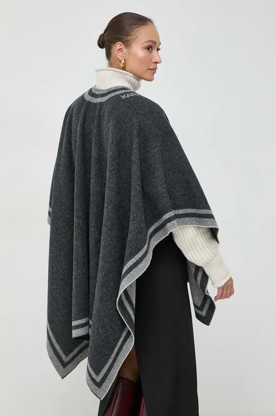 Karl Lagerfeld poncho wełniane 90 % Alpaka, 10 % Poliamid