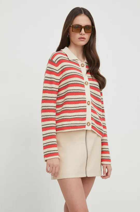 rosso Pepe Jeans cardigan in cotone GALA Donna
