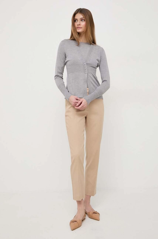 Max Mara Leisure t-shirt e cardigan di lana 100% Lana vergine