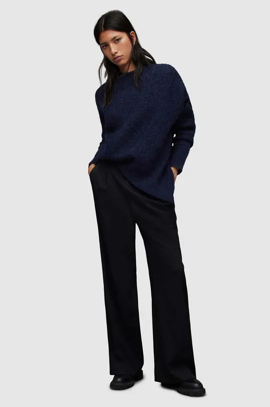 niebieski AllSaints sweter wełniany Selena