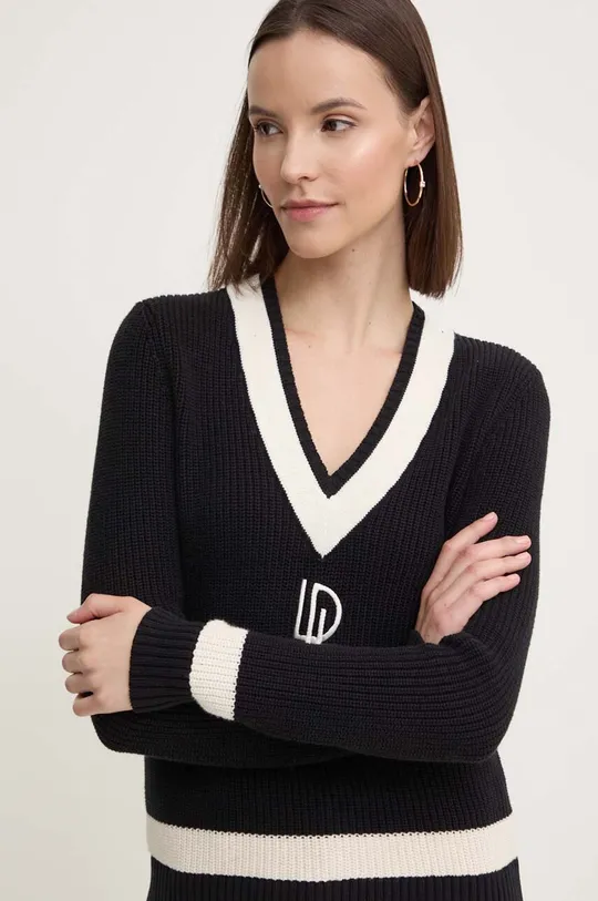 czarny Lauren Ralph Lauren sweter bawełniany Damski