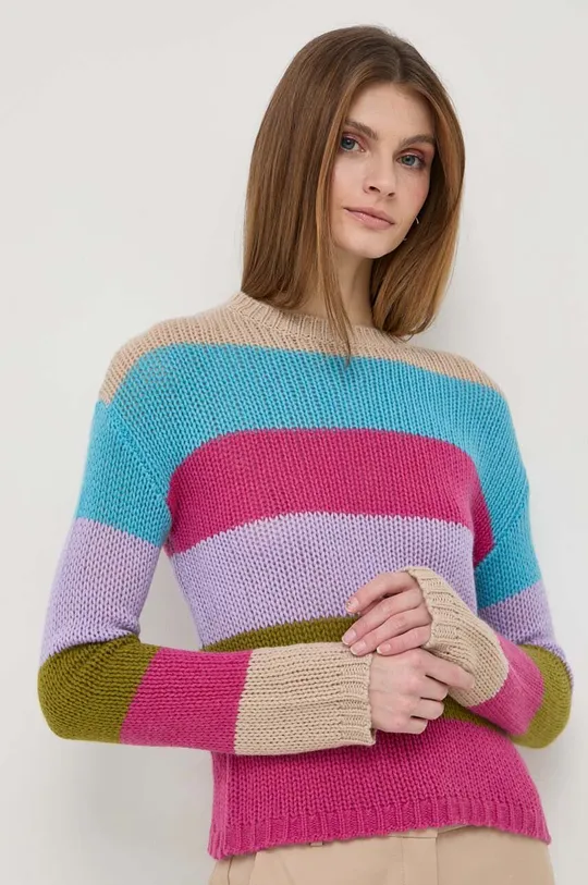többszínű Weekend Max Mara gyapjú pulóver