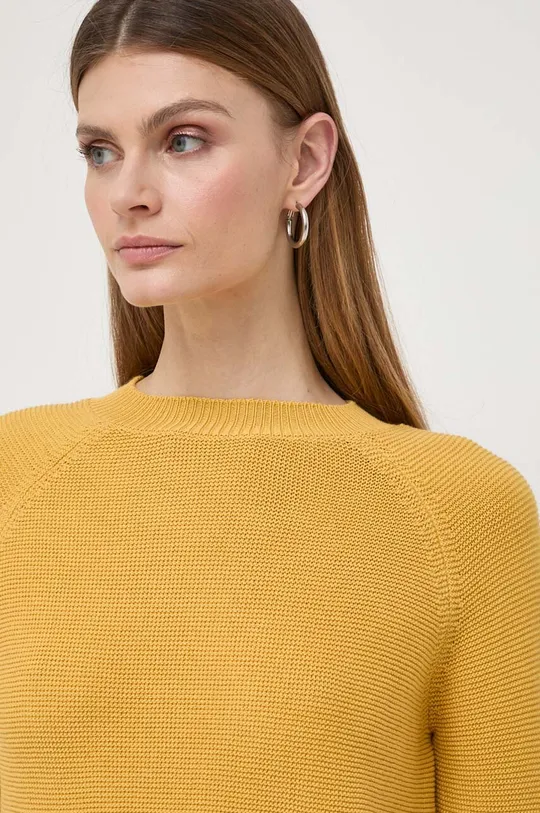 žltá Bavlnený sveter Weekend Max Mara