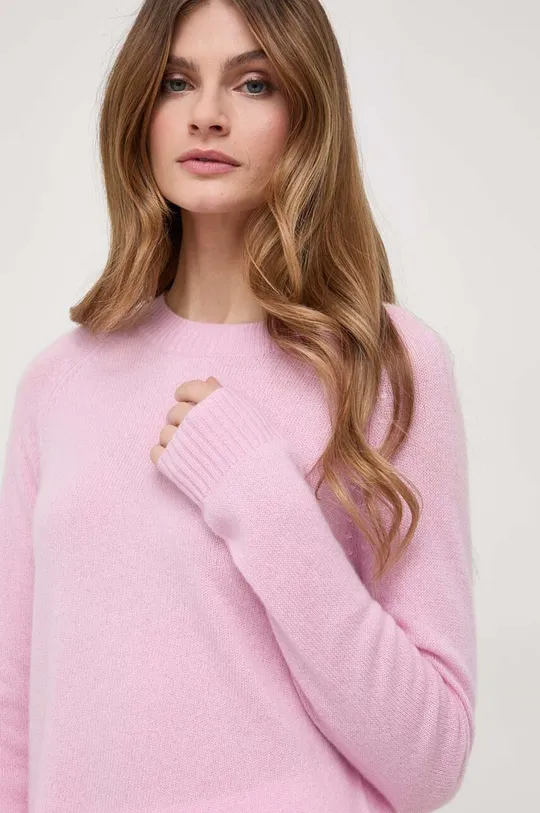 rózsaszín Weekend Max Mara gyapjú pulóver