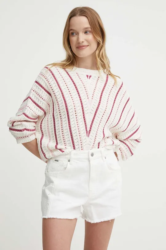 beżowy Pepe Jeans sweter GINNY