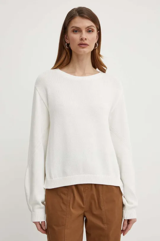 biały Liu Jo sweter bawełniany