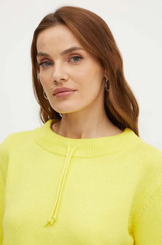 żółty MAX&Co. sweter z domieszką wełny