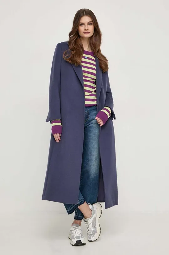 Vlnený sveter MAX&Co. fialová