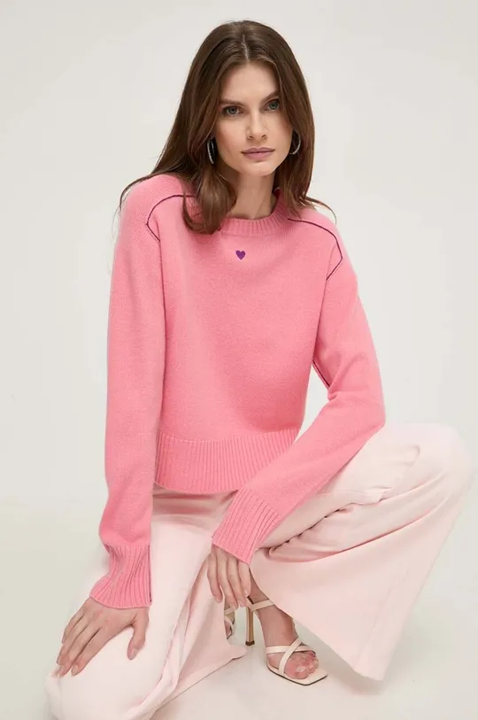 różowy MAX&Co. sweter kaszmirowy Damski