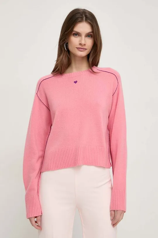 rózsaszín MAX&Co. kasmír pulóver