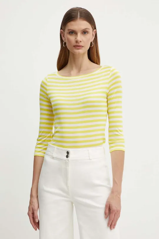 κίτρινο Μεταξωτό μακρυμάνικο πουκάμισο MAX&Co. Γυναικεία