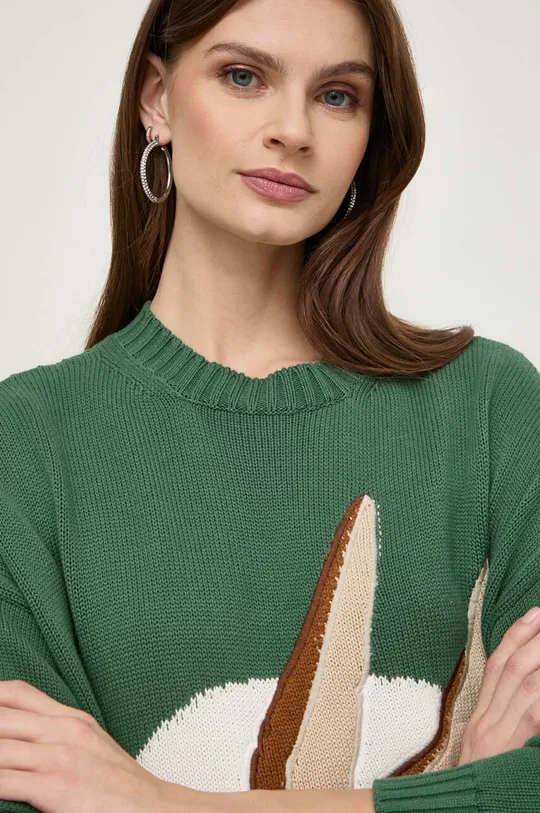 зелений Бавовняний светр MAX&Co. x CHUFY