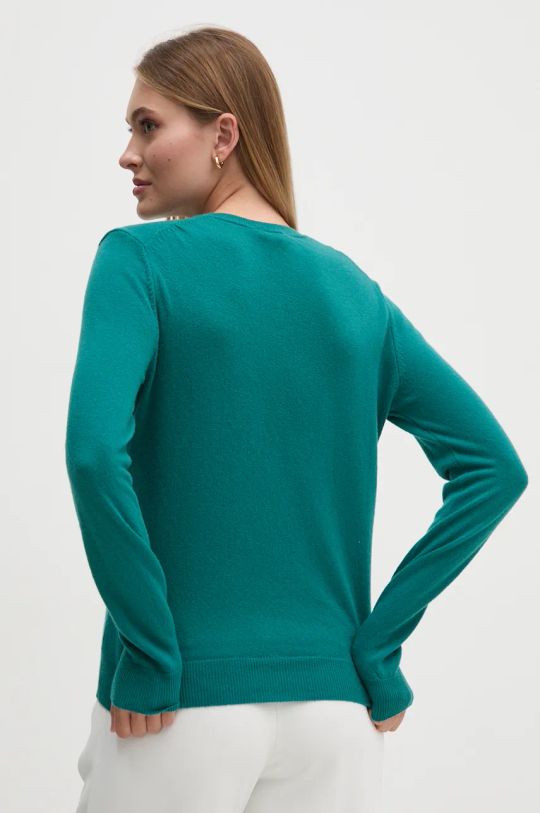 Odzież United Colors of Benetton sweter wełniany 1002D1K01 zielony