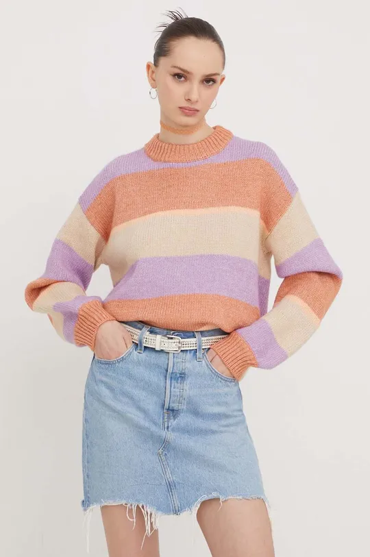 multicolor Roxy sweter z domieszką wełny Damski